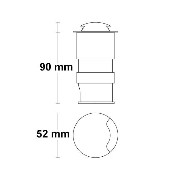 Ugradna LED svjetiljka 3W 200 lm IP65 220V