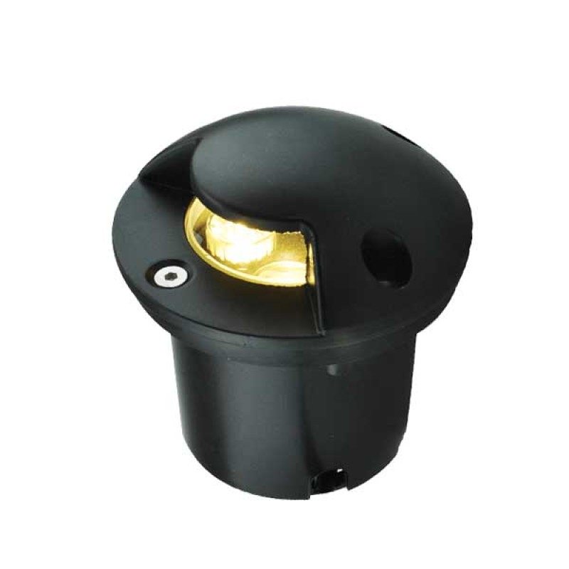 Ugradna podna LED svjetiljka 7W 230V IP65 332 lm Crna 120x120 mm - Jednostrano osvjetljenje