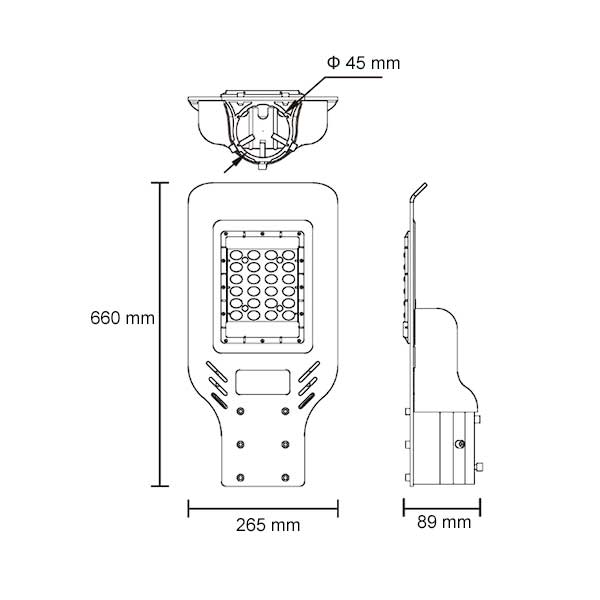 Ulična LED svjetiljka 250W 120 lm/W 30000 lm IP65 LED ulična rasvjeta 98PRAGUE250 - iDEAL LED | Led žarulje - LED rasvjeta iDEAL LED | Led žarulje - LED rasvjeta Ulična LED svjetiljka 250W 120 lm/W 30000 lm IP65