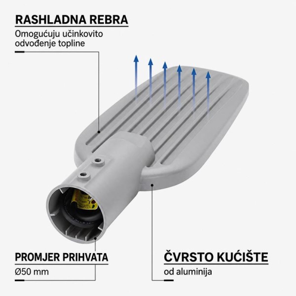 Ulična LED svjetiljka 50 W 5000 lm 6000K IP65