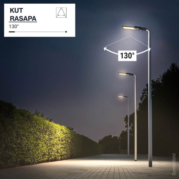Ulična LED svjetiljka visoke učinkovitosti 100W 15000 lm AC220-240V IP65 75x130° Lumiled SMD Ulična LED svjetiljka visoke učinkovitosti 100W 15000 lm AC220-240V IP65 75x130° Lumiled SMD