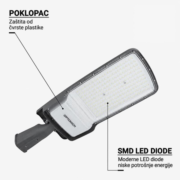 Ulična LED svjetiljka visoke učinkovitosti 150 W 22500 lm IP65 75x130°
