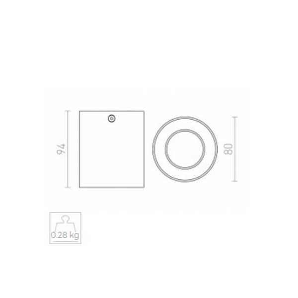 USMJERENA SPOT LED SVJETILJKA NADGRADNA 230V GU10 Mantova LED unutarnja rasvjeta R12729 - iDEAL LED | Led žarulje - LED rasvjeta iDEAL LED | Led žarulje - LED rasvjeta USMJERENA SPOT LED SVJETILJKA NADGRADNA 230V GU10 Mantova