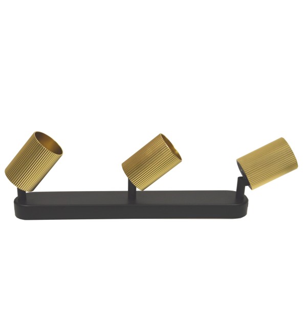 Usmjerena stropna LED svjetiljka Zlatna/Crna 3xGU10 230V Elan