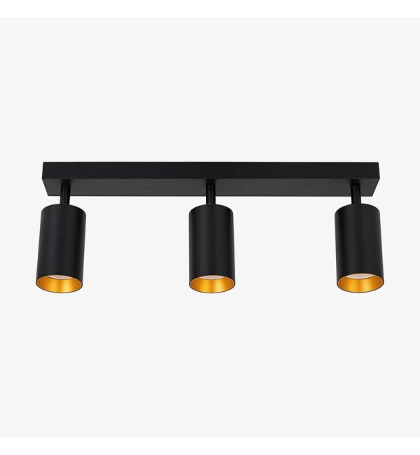 Usmjerena stropna LED svjetiljka Zlatna/Crna 3xGU10 230V Filo