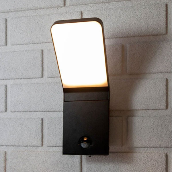 Vanjska LED zidna svjetiljka PIR senzor pokreta 230V LED 9W IP54 4000K 990 lm Ra 80