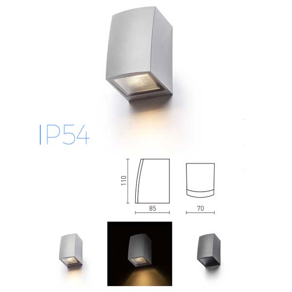Vanjska LED zidna svjetiljka Selma 230V GU10 7W IP54