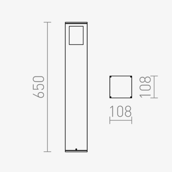 Vanjski rasvjetni stup Ponder E27 65 cm IP44