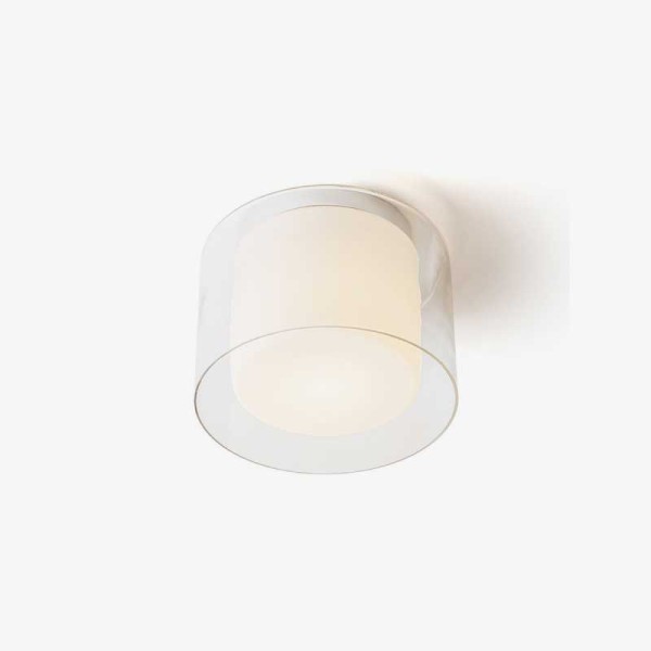 Venice 23 stropna LED svjetiljka prozirno staklo/opal staklo/krom E27 IP44