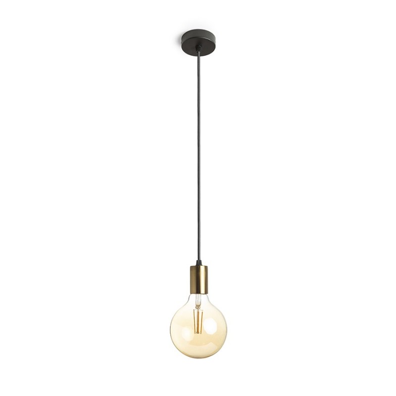 Viseća ukrasna svjetiljka Araq brušeni mesing/crna 230V E27 120 cm