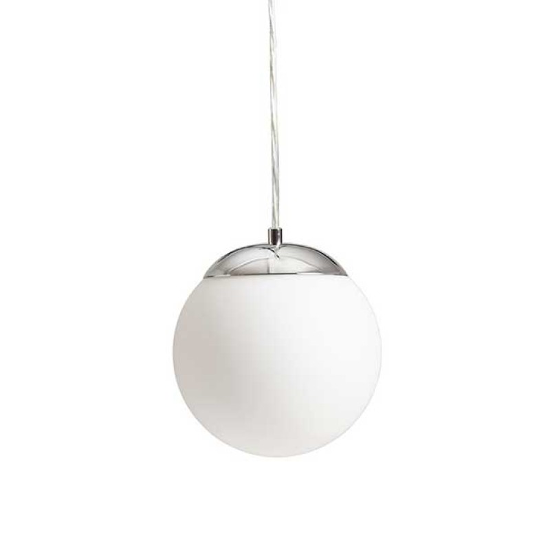 Viseća ukrasna svjetiljka Bolly opal staklo/krom 230V LED E27 IP44