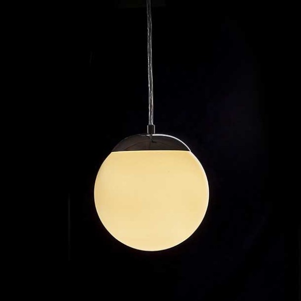 Viseća ukrasna svjetiljka Bolly opal staklo/krom 230V LED E27 IP44