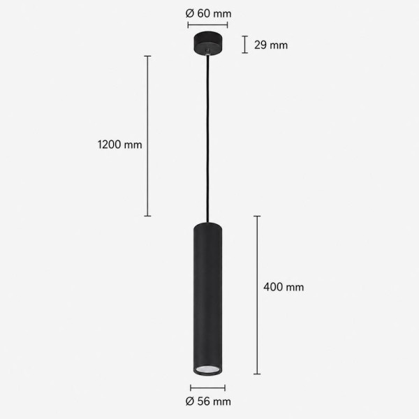 Viseća usmjerena svjetiljka Karadon GU10 400 mm Viseća usmjerena svjetiljka Karadon GU10 400 mm