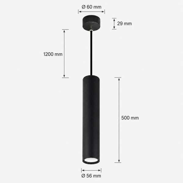 Viseća usmjerena svjetiljka Karadon GU10 600 mm Viseća usmjerena svjetiljka Karadon GU10 600 mm
