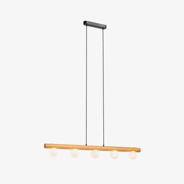 Visilica Noctis s pet opalnih staklenih sjenila G9 LED unutarnja rasvjeta R14460 - iDEAL LED | Led žarulje - LED rasvjeta iDEAL LED | Led žarulje - LED rasvjeta Visilica Noctis s pet opalnih staklenih sjenila G9