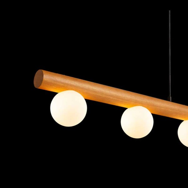 Visilica Noctis s pet opalnih staklenih sjenila G9 LED unutarnja rasvjeta R14460 - iDEAL LED | Led žarulje - LED rasvjeta iDEAL LED | Led žarulje - LED rasvjeta Visilica Noctis s pet opalnih staklenih sjenila G9