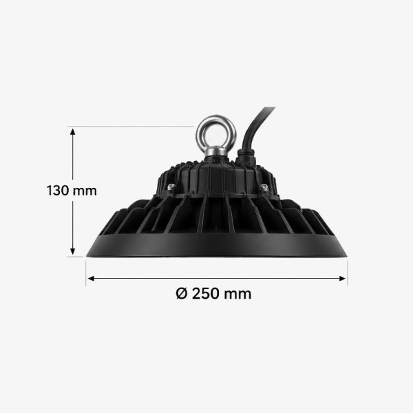 Visokoučinkovita Industrijska ovjesna LED svjetiljka DRACO 100W 190 lm/W 4000K 19 000 lm IP65 Visokoučinkovita Industrijska ovjesna LED svjetiljka DRACO 100W 190 lm/W 4000K 19 000 lm IP65
