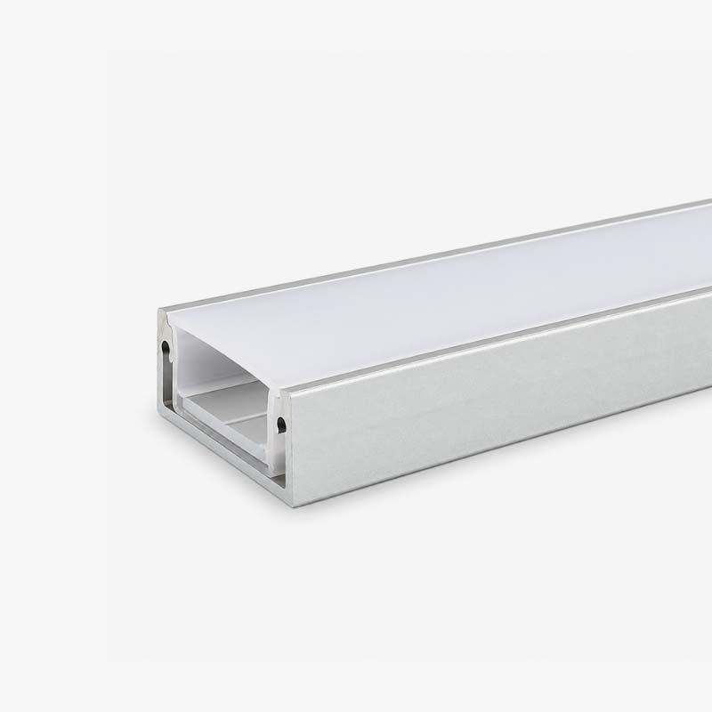 Vodootporni aluminijski profil za LED trake opalno bijeli difuzor 21x10 mm - 3 metra