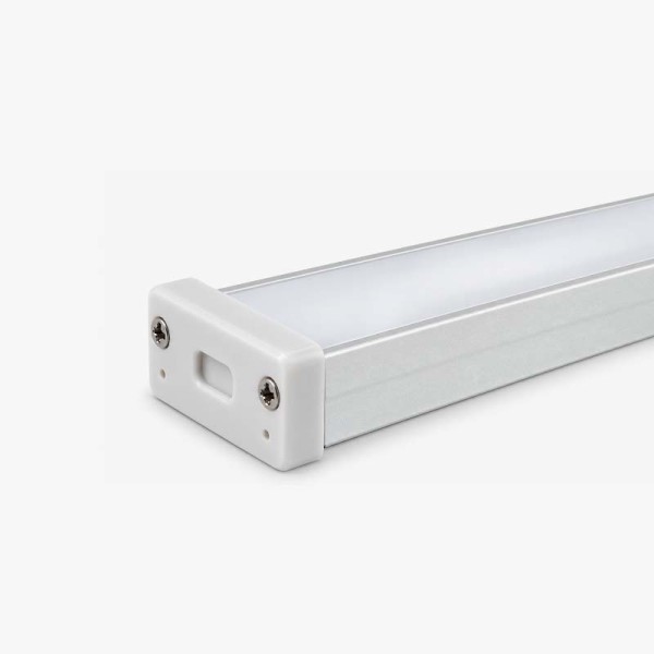 Vodootporni aluminijski profil za LED trake opalno bijeli difuzor 21x10 mm - 3 metra Vodootporni aluminijski profil za LED trake opalno bijeli difuzor 21x10 mm - 3 metra