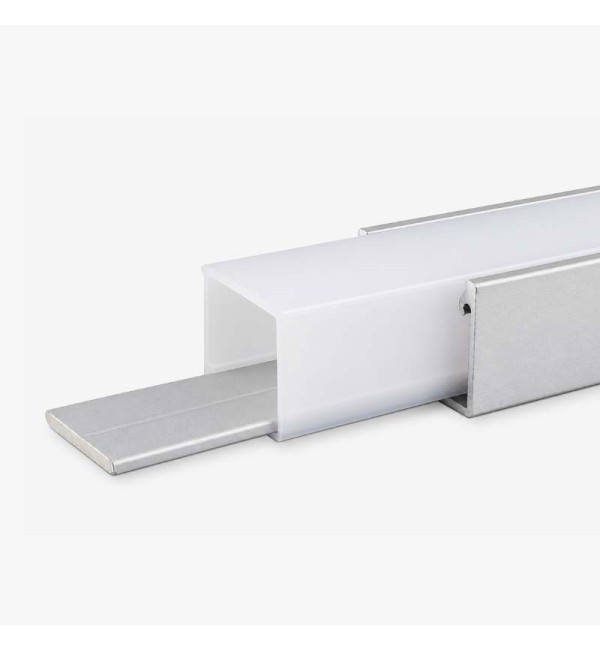Vodootporni aluminijski profil za LED trake opalno bijeli difuzor 21x16 mm - 3 metra