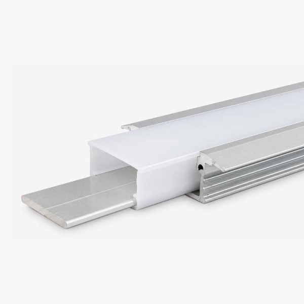 Vodootporni aluminijski profil za LED trake opalno bijeli difuzor 32x10 mm - 3 metra Vodootporni aluminijski profil za LED trake opalno bijeli difuzor 32x10 mm - 3 metra