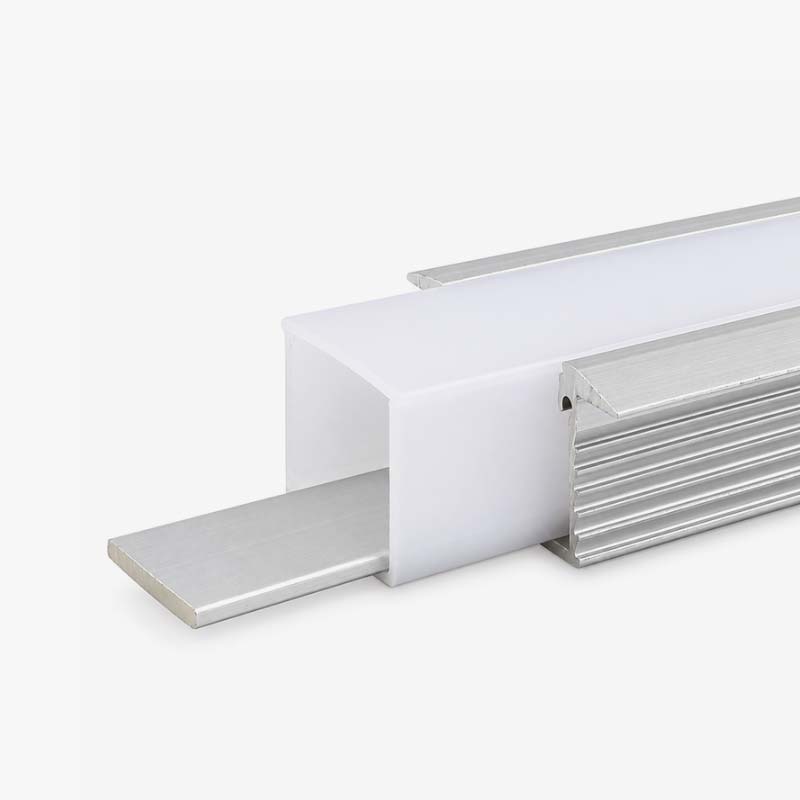 Vodootporni ugradbeni aluminijski profil za LED trake opalno bijeli difuzor 32x16 mm - 3 metra