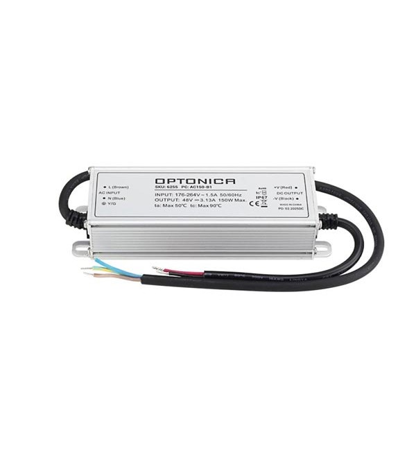 Vodootporno napajanje 150W 48V 3.12A IP67