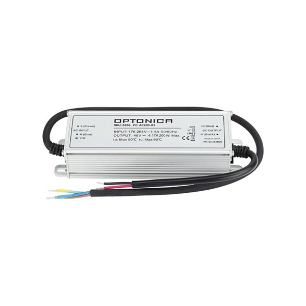 Vodootporno napajanje 200W 48V 4.17A IP67