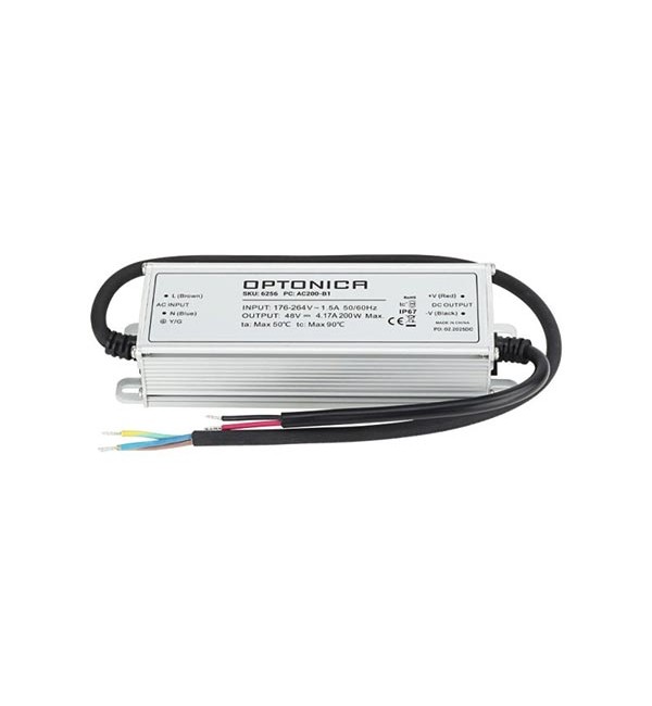 Vodootporno napajanje 200W 48V 4.17A IP67