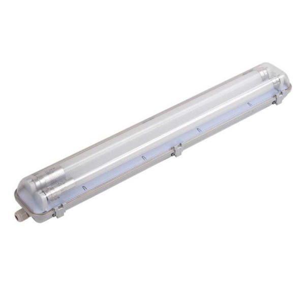 Vodotijesno kučište dvostruko za LED cijev T8 2x9W 60 cm IP65 sa LED cijevi