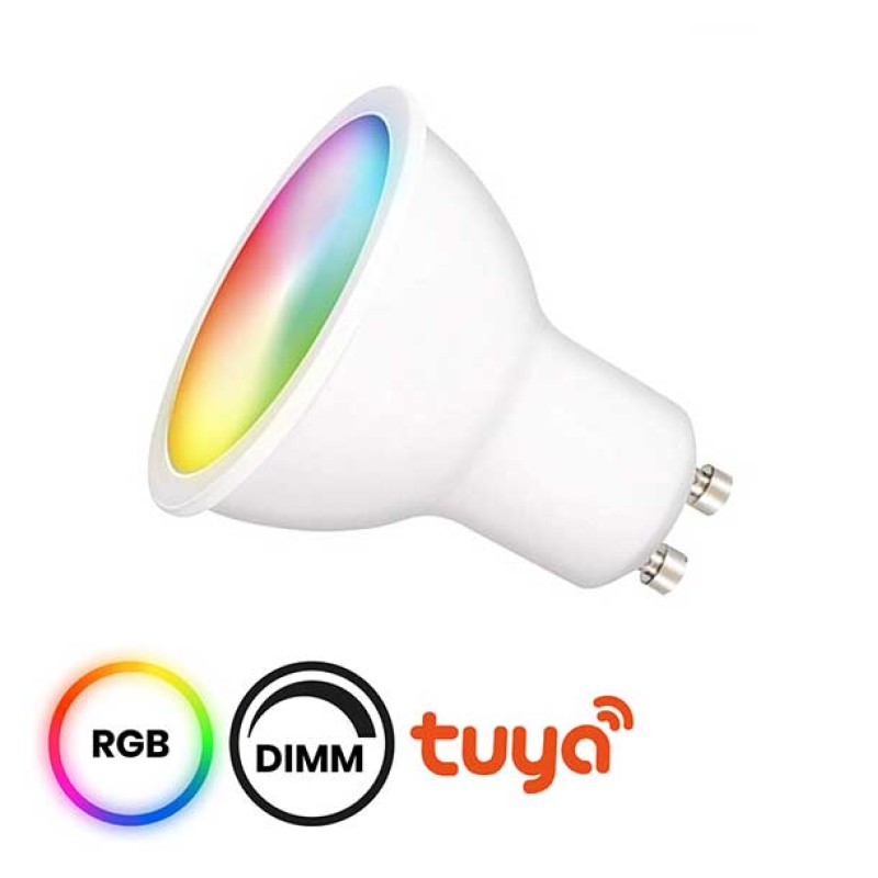 Wi-Fi GU10 5W Smart Tuya RGB+CCT+DIM LED žarulja