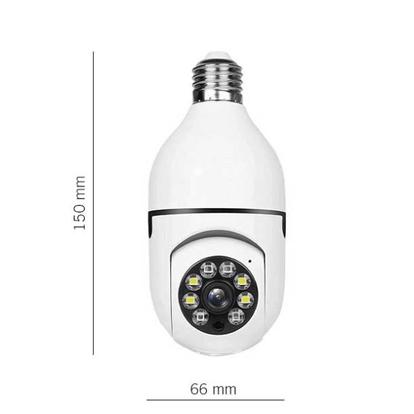  WI-FI SMART UNUTARNJA KAMERA FULL HD 1920x1080 360º IP20 E27