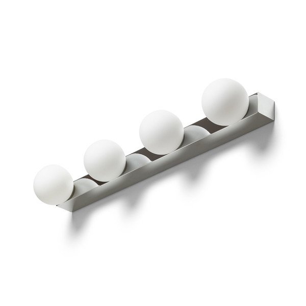 Zidna nadgradna svjetiljka Domino krom/opalno staklo 230V 4xG9 IP44 LED unutarnja rasvjeta R14390 - iDEAL LED | Led žarulje - LED rasvjeta iDEAL LED | Led žarulje - LED rasvjeta Zidna nadgradna svjetiljka Domino krom/opalno staklo 230V 4xG9 IP44