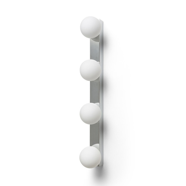 Zidna nadgradna svjetiljka Domino krom/opalno staklo 230V 4xG9 IP44 LED unutarnja rasvjeta R14390 - iDEAL LED | Led žarulje - LED rasvjeta iDEAL LED | Led žarulje - LED rasvjeta Zidna nadgradna svjetiljka Domino krom/opalno staklo 230V 4xG9 IP44