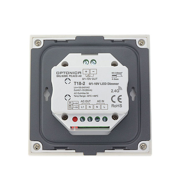 Zidni kontroler za LED rasvjetu 0-10V dimmer 100-240V AC LED kontroleri AC6399 - iDEAL LED | Led žarulje - LED rasvjeta iDEAL LED | Led žarulje - LED rasvjeta Zidni kontroler za LED rasvjetu 0-10V dimmer 100-240V AC