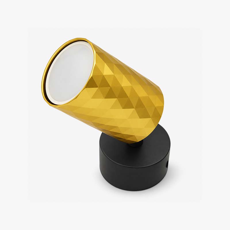 Zidni/Stropni LED reflektor Elan 230V GU10 crno-zlatni