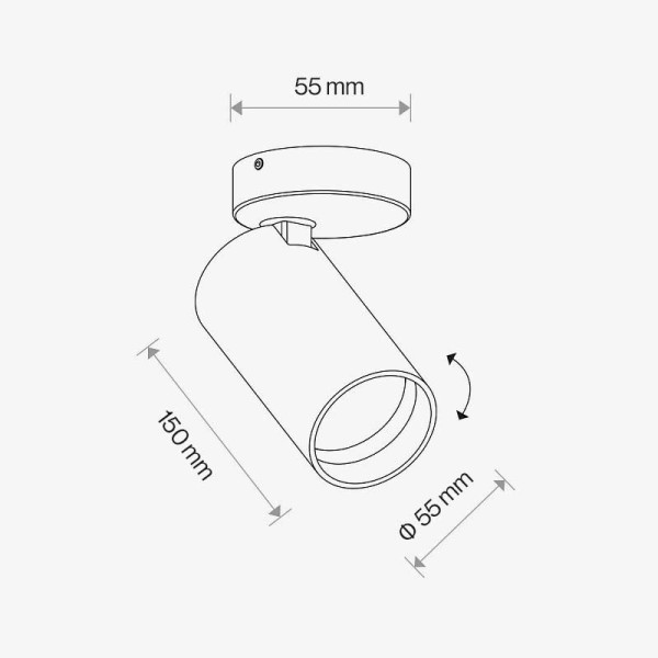 Zidni/Stropni LED reflektor Filo GU10