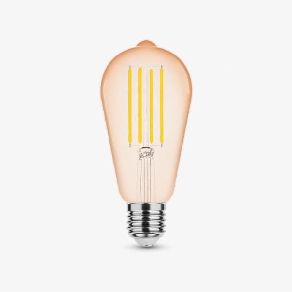 Zlatna filament LED žarulja E27 9W ST64...
