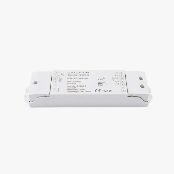 Zonski kontroler za jednobojne, CCT, RGB i RGBW LED trake 12-24V