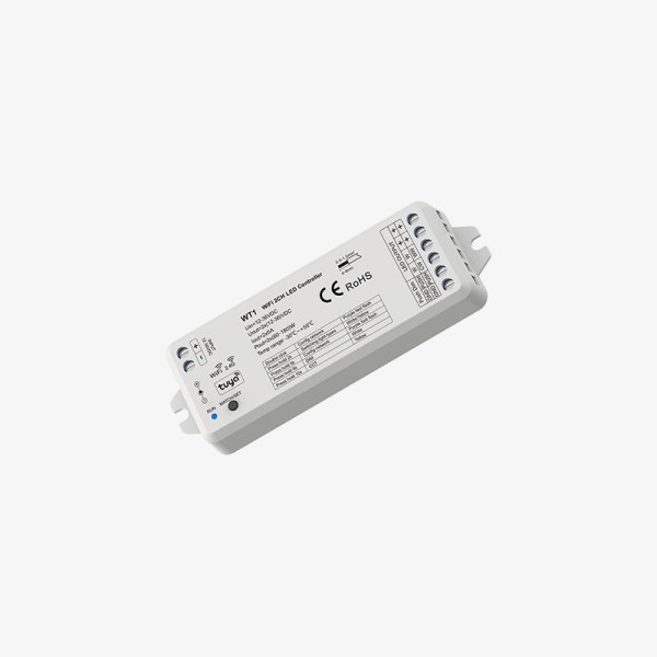 Zonski kontroler za jednobojne i CCT LED trake Tuya / Push DIMM 12-36V DC - 2 kontrolirana kanala