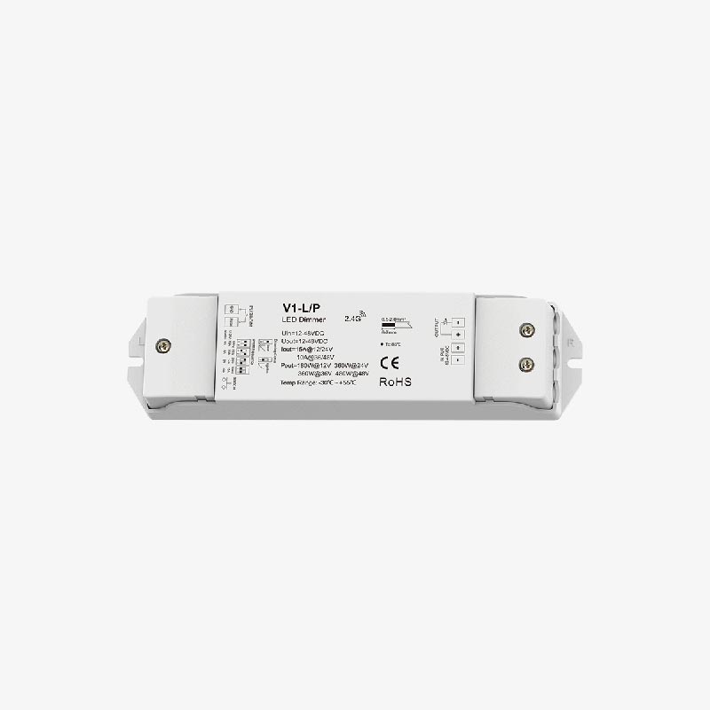 Zonski kontroler za jednobojnu LED traku s funkcijom PUSH-DIM 12-48V DC