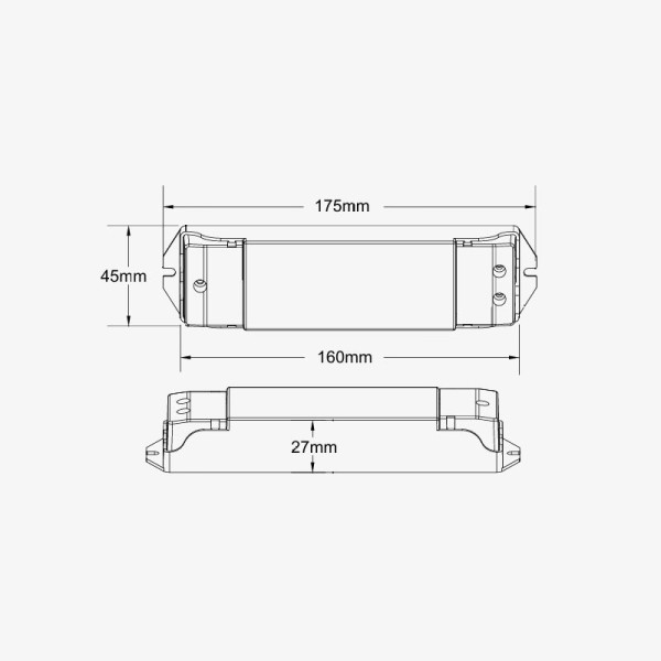 Zonski kontroler za jednobojnu LED traku s funkcijom PUSH-DIM 12-48V DC