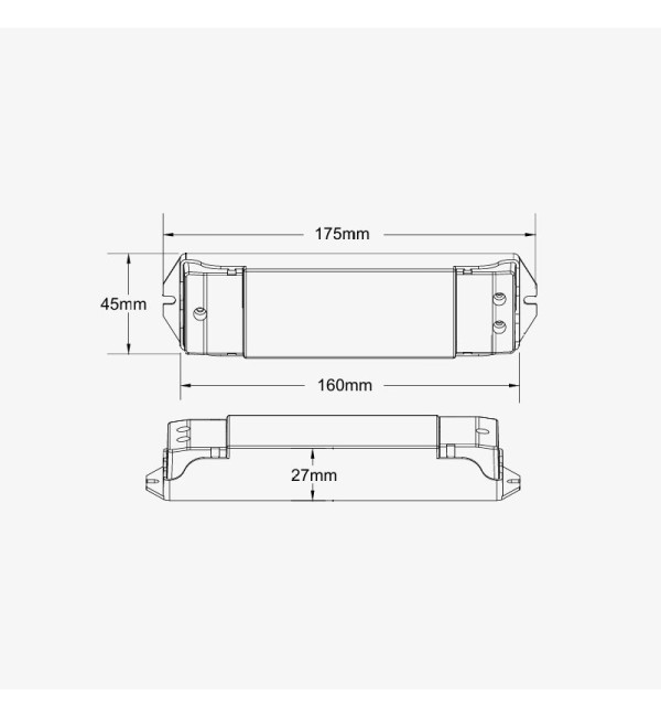 Zonski kontroler za jednobojnu LED traku s funkcijom PUSH-DIM 12-48V DC