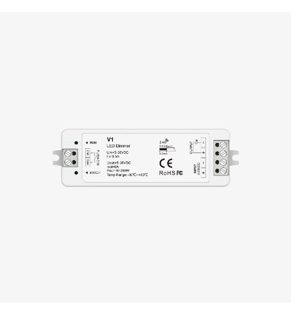Zonski kontroler za jednobojnu LED traku s funkcijom PUSH-DIM 5-36V DC