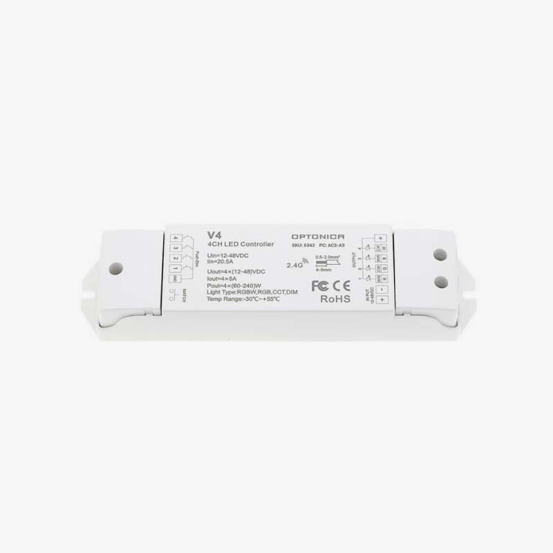 Zonski kontroler za LED trake CCT-RGB-RGBW 12-24V DC