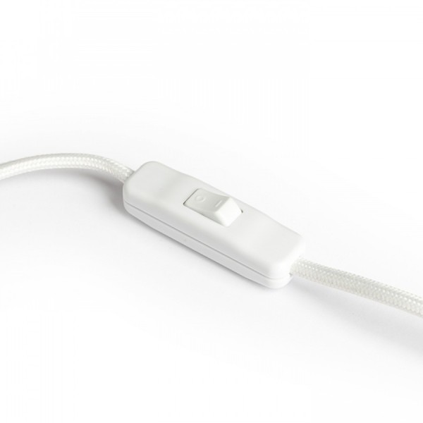 ZUMBA Stolna svjetiljka bijela pvc/drvo/krom 230V E14 11W
