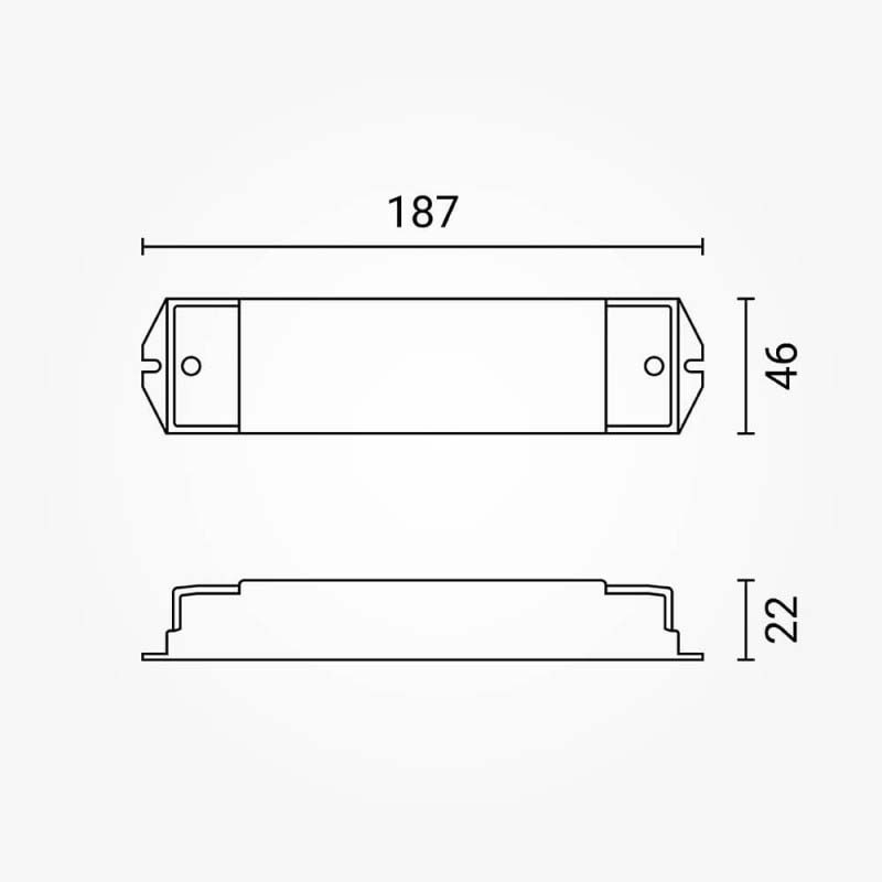DALI & TRIAC Dimmer PUSH-DIM 100–240 V AC 150–360 W